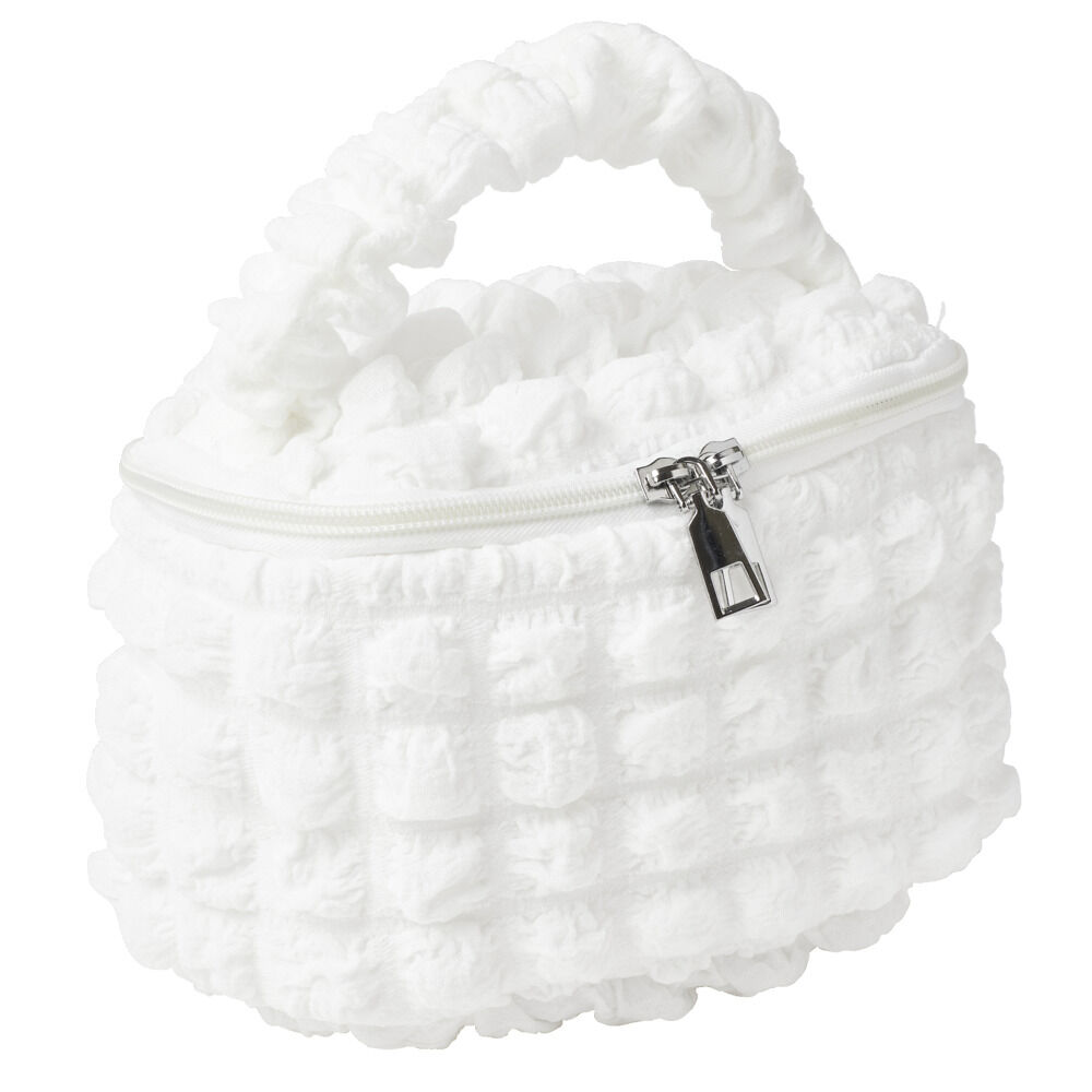 Trousse de maquillage tissu bouclette19x12xH11cm (2 modèles)
