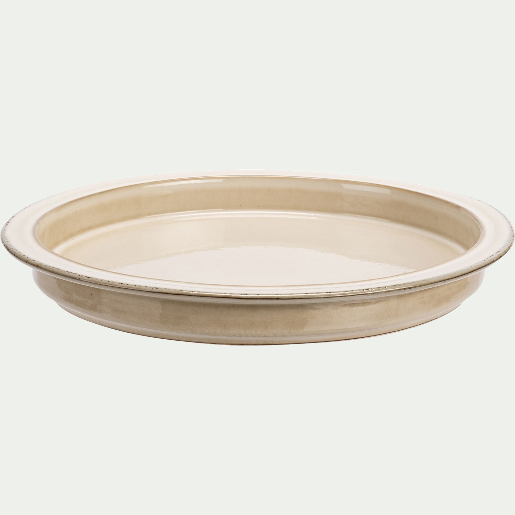 HALO - Assiette plate en grès D26cm - blanc ventoux