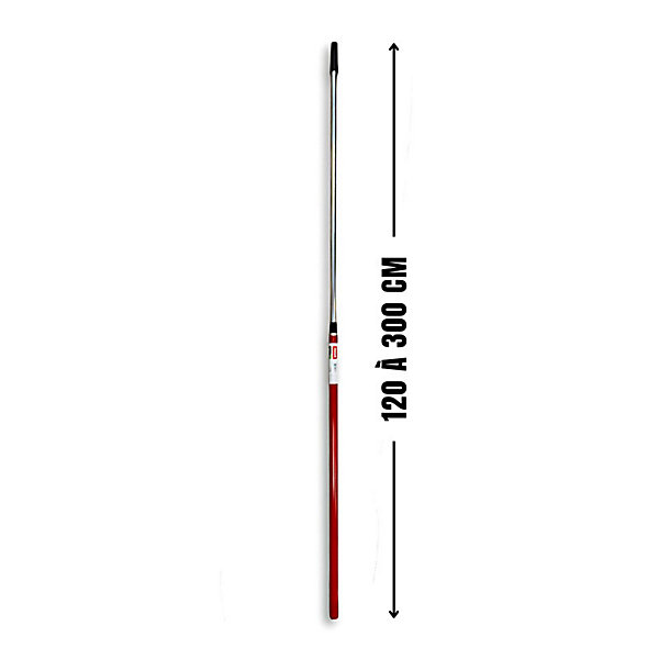 Manche réglable en aluminium - 3 m - Dekor