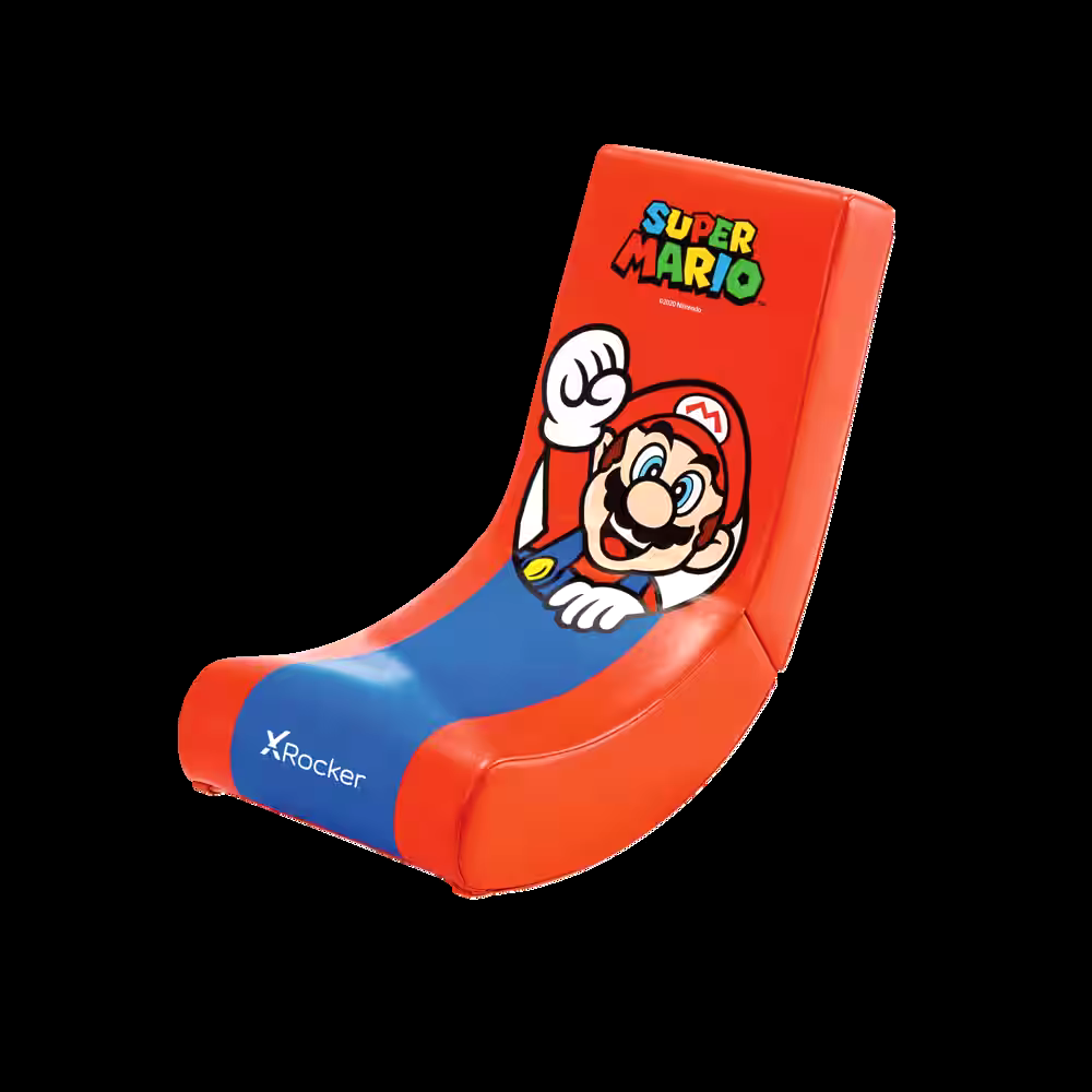 X-Rocker Nintendo Super Mario Folding Gaming Chair with Character Artwork