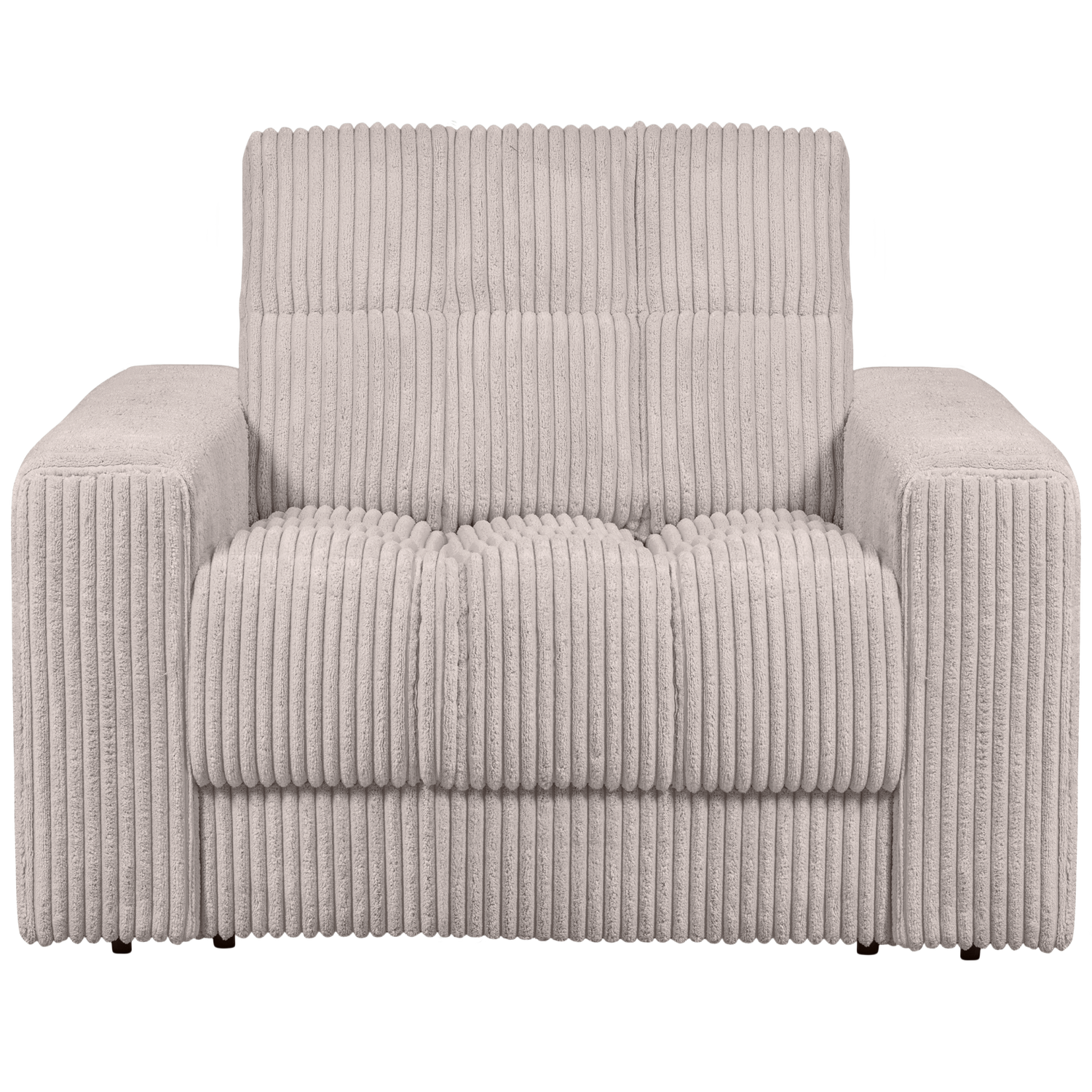 WOOOD fauteuil Second Date - Grove Ribstof - Naturel - 78x103x99
