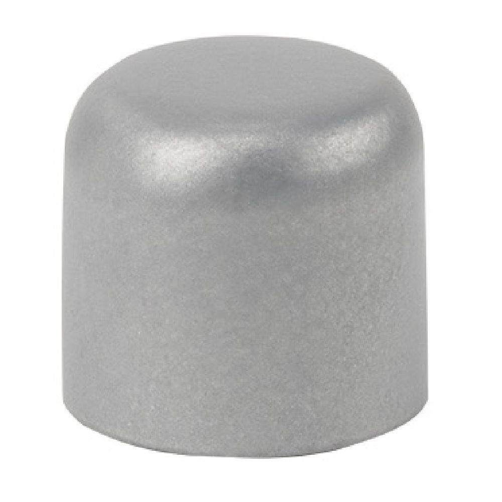 Embout tringle à rideau Ø16 mm métal forme arrondie gris mat x2