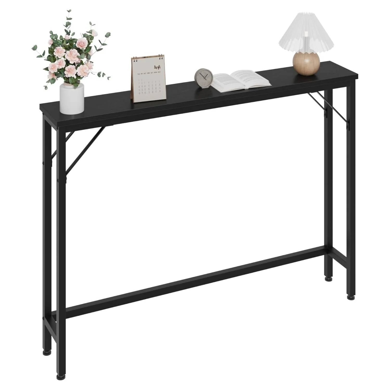 Modern Narrow Sofa Table for Living Room, Entryway