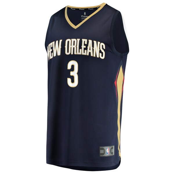 Jordan Poole New Orleans Pelicans  Fast Break Replica Jersey - Navy - Icon Edition
