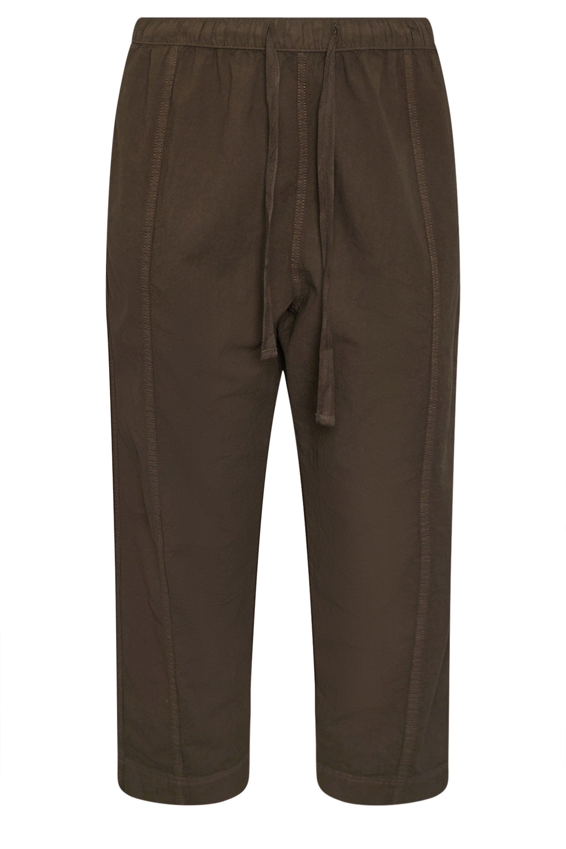 Yours Cool Cotton Barrel Leg Denim Trousers