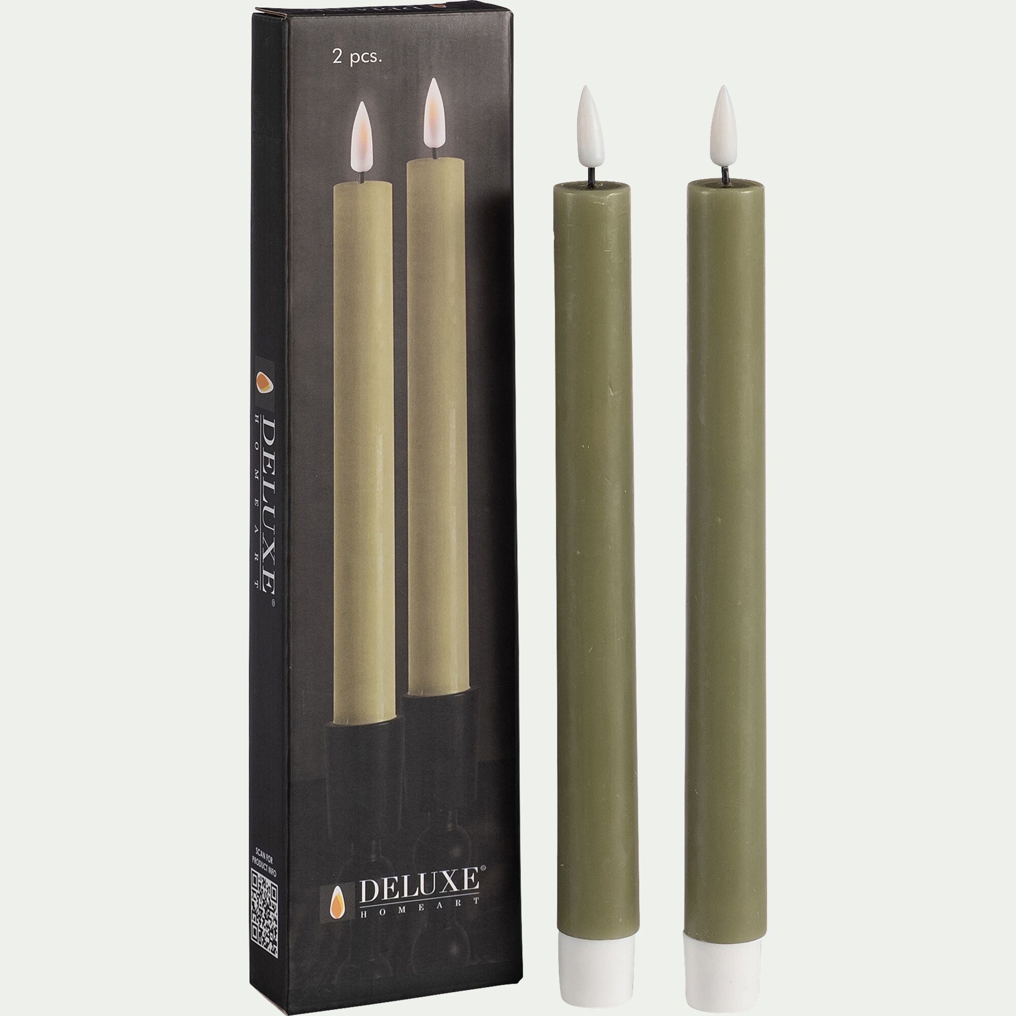 ARLANO - Chandelles à LED - vert