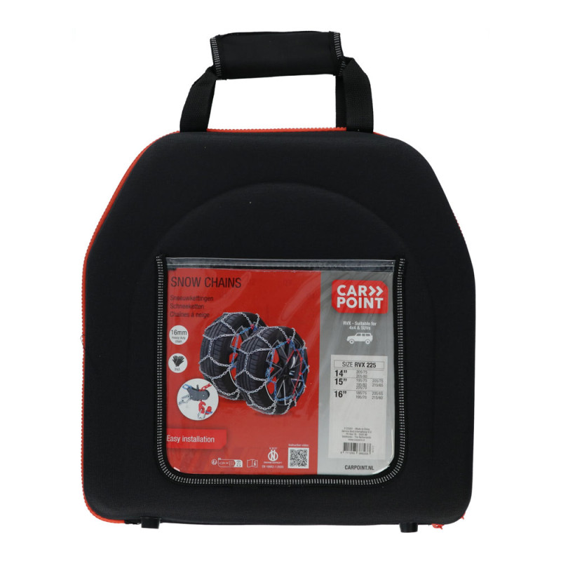Chaîne à neige RVX-225 16 mm 2 pièces CARPOINT