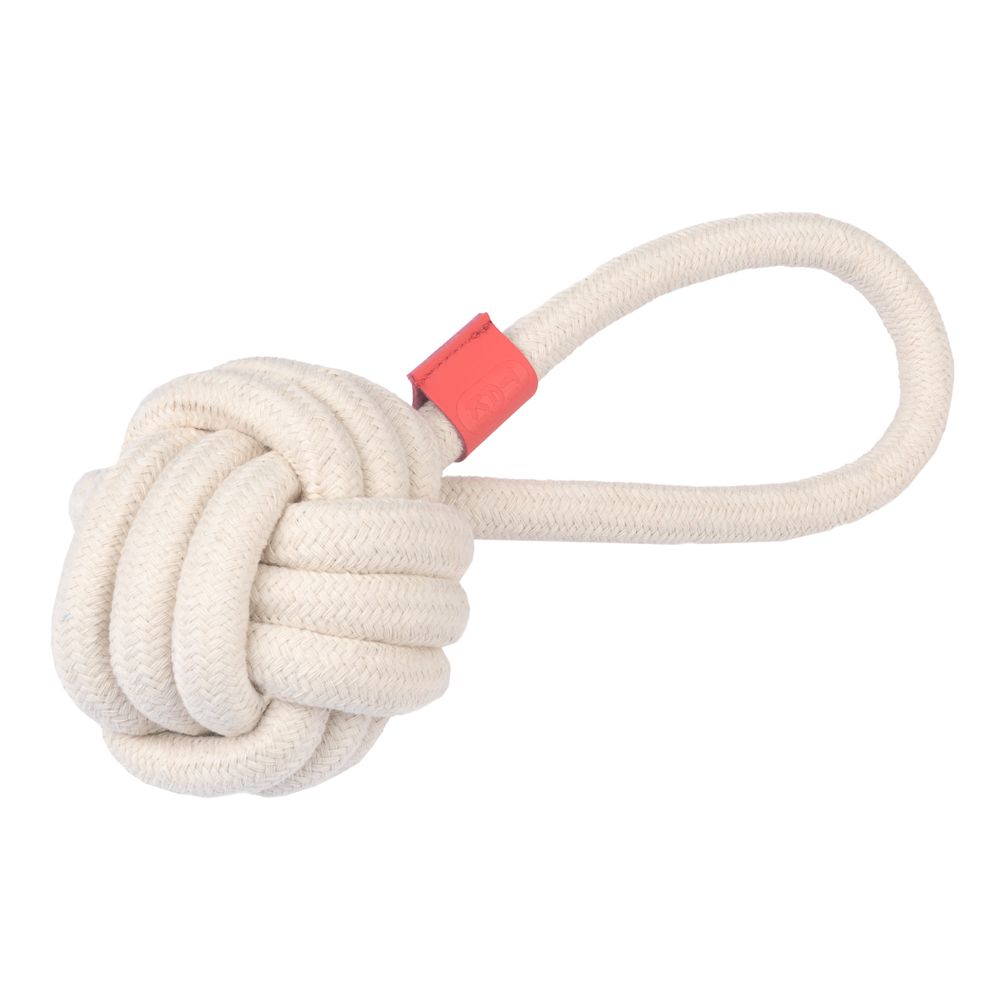 TIAKI Rope Ball with Handle Dog Toy