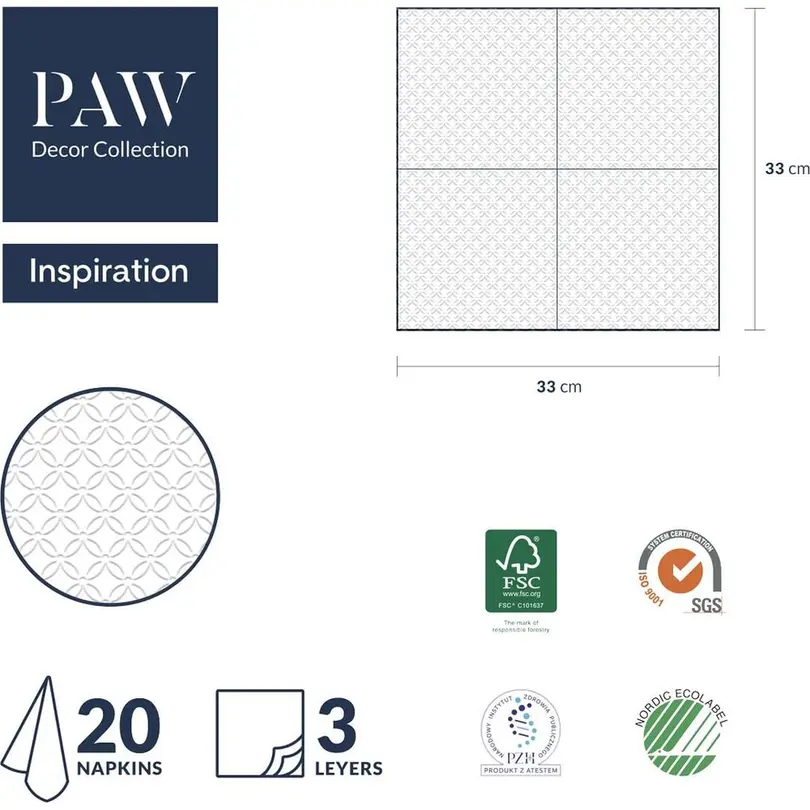 Serviette 20er-Set Inspiration