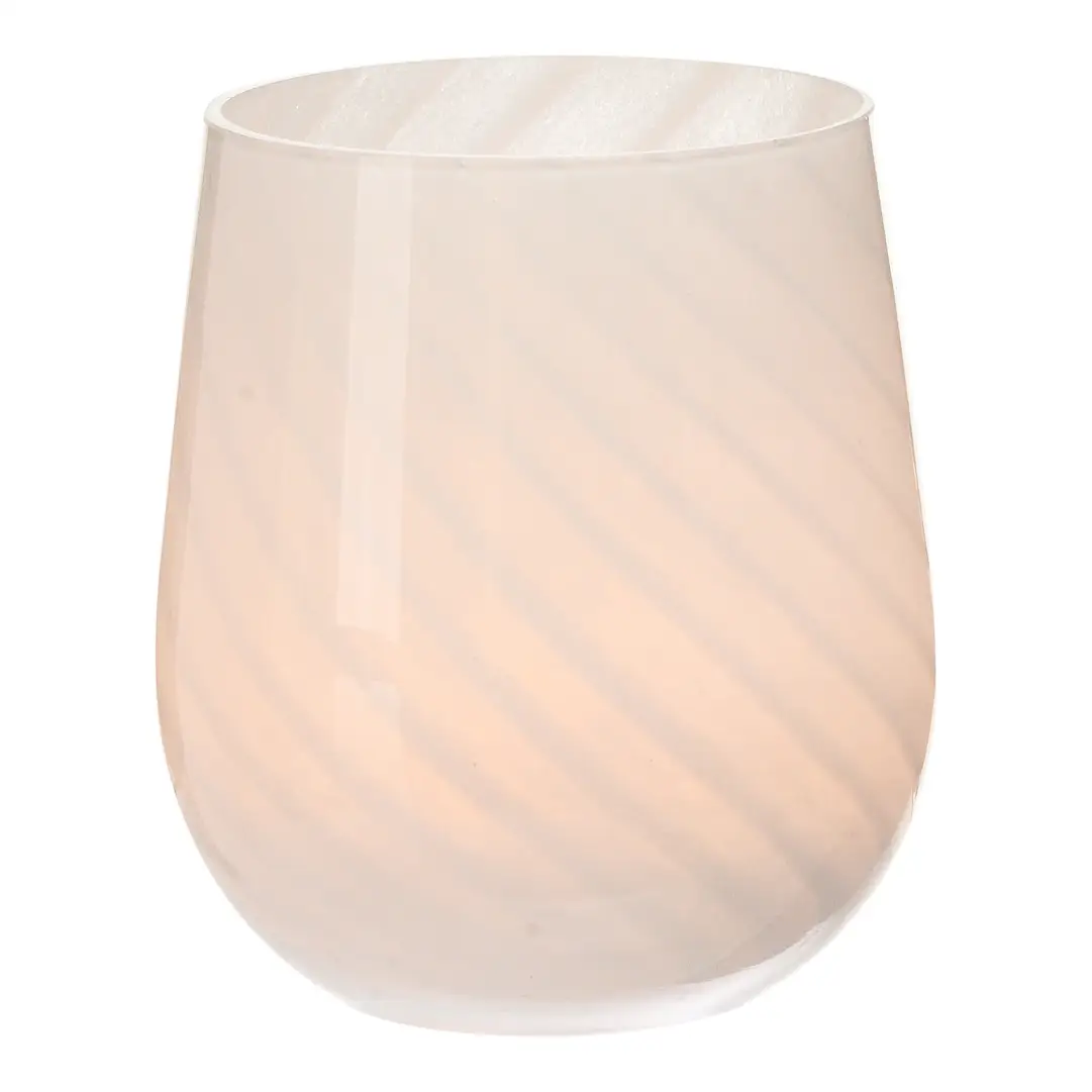 Windlichter-Set Wirbel Weiß, 2 -tlg