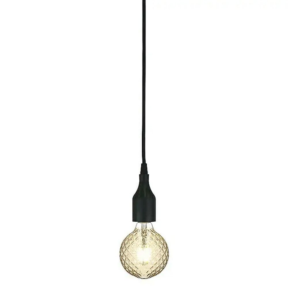 TEKSTILKABEL HOME SWEET HOME SVART PRIS PER M