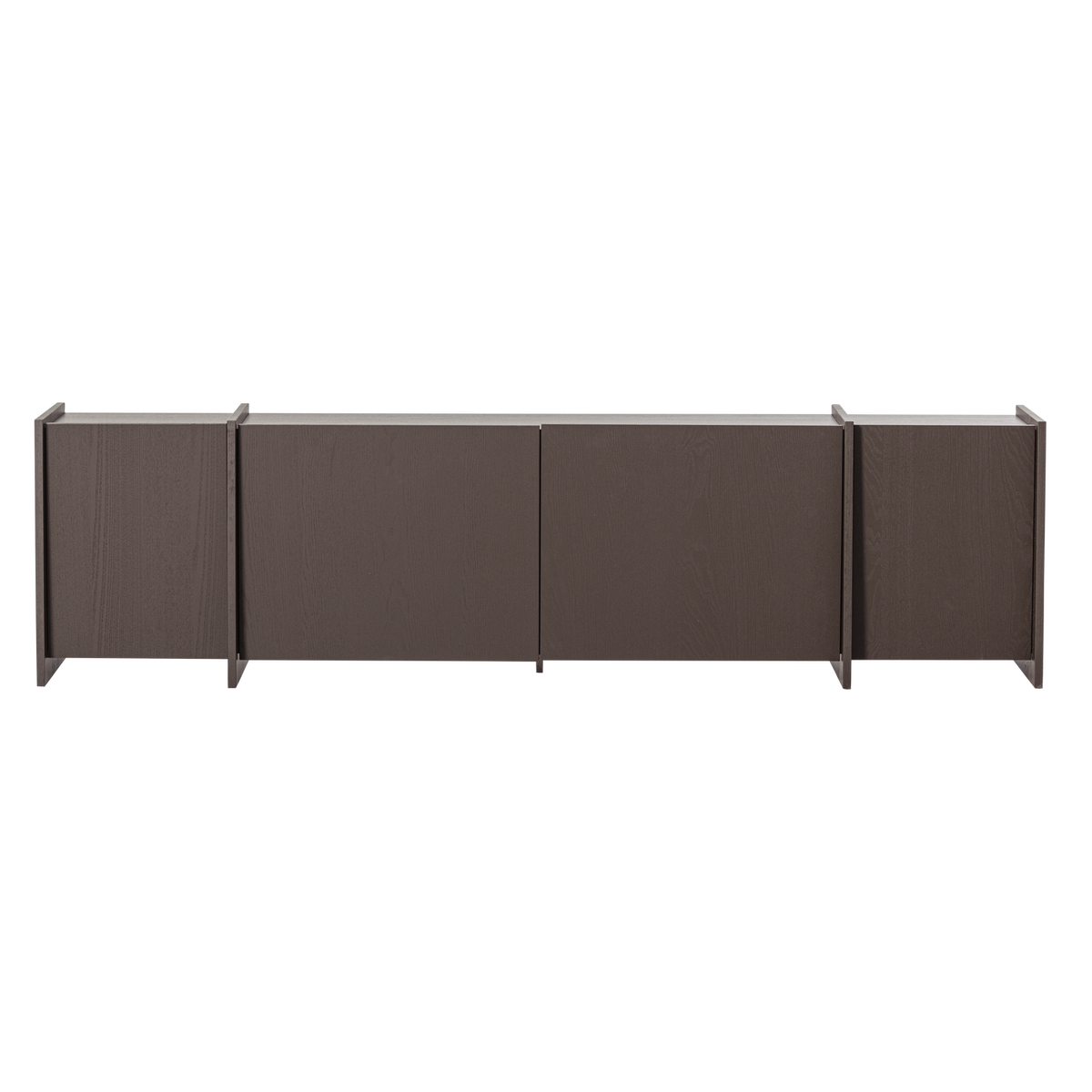 WOOOD tv meubel 200 cm Brock - Essen Fineer - Middenbruin - 53x200x44