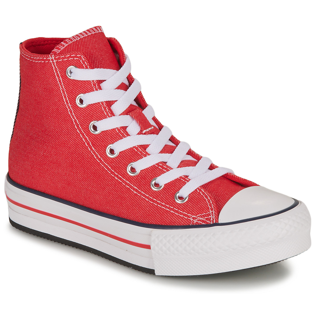 Converse - YOUTH CONVERSE CHUCK TAYLOR ALL STAR EVA LIFT PLATFORM RETRO DEN - Red