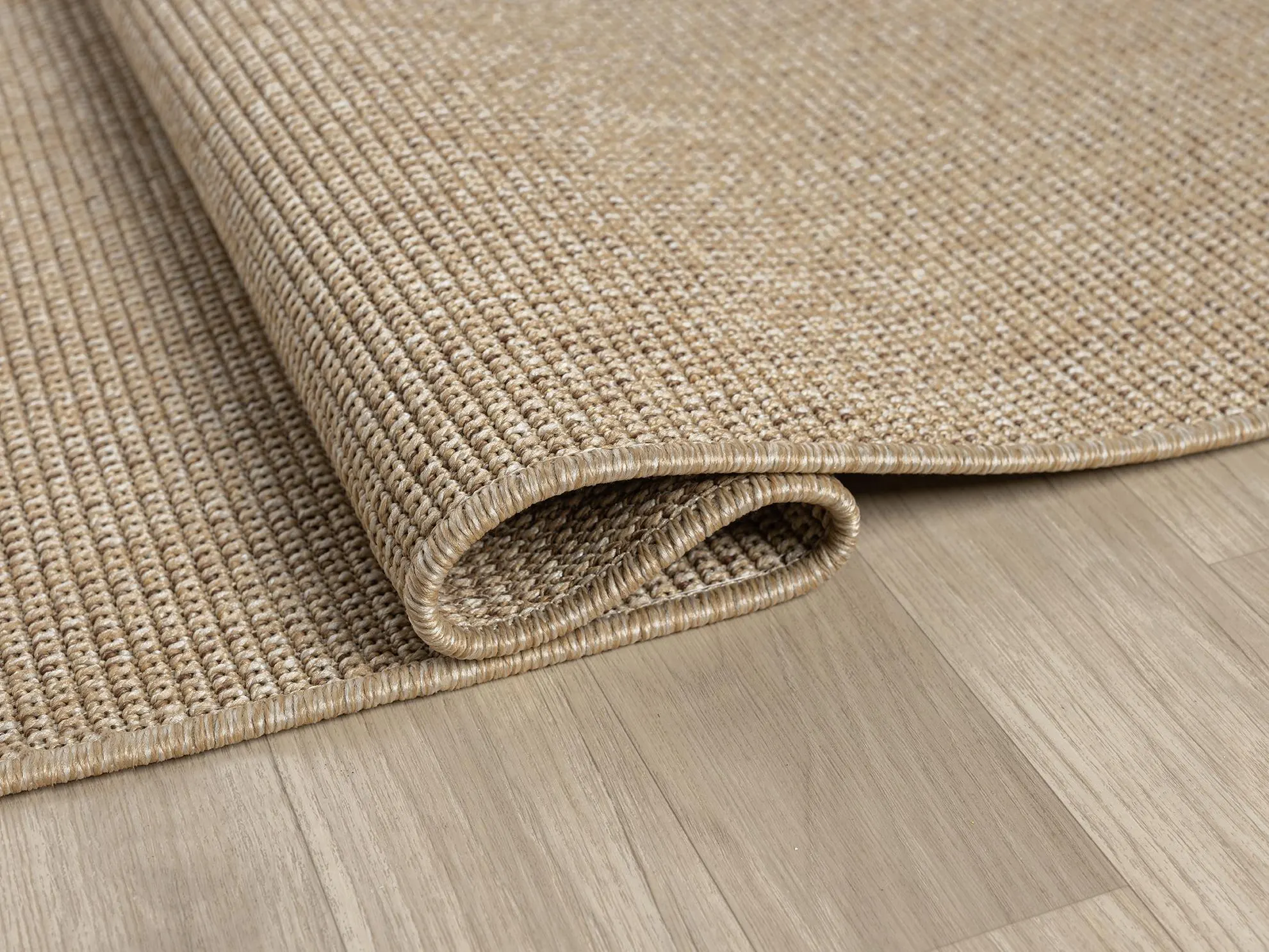 Beige Sisal Rug: Indoor Outdoor Flatweave Rug with Handmade Fringe