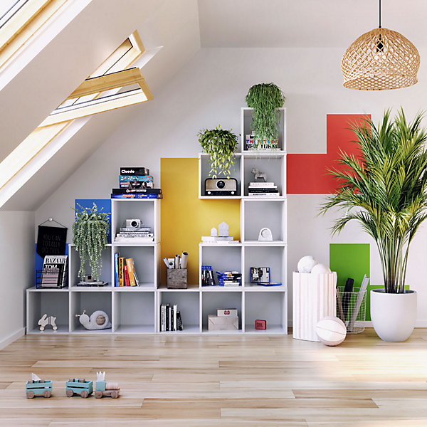 Bibliothèque modulaire MODUS blanc 2x1