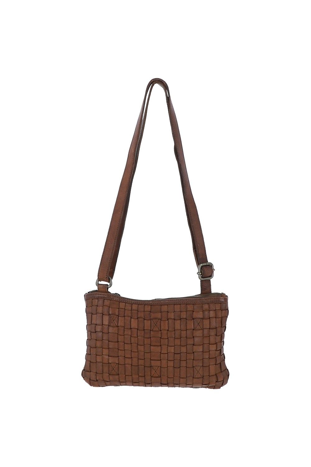 Ashwood Leather Magnificenza' Vintage Woven Classic Leather Crossbody Bag