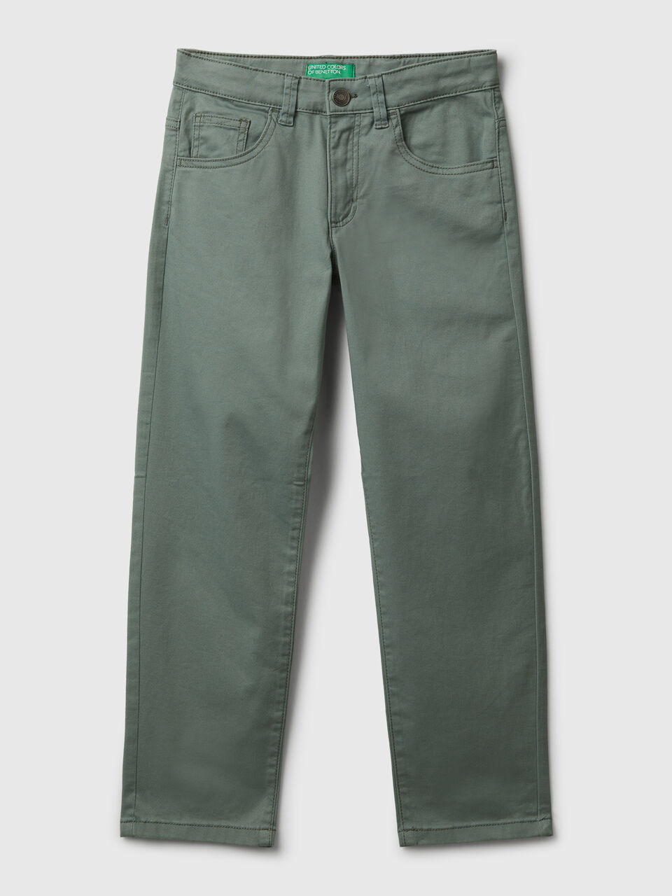 Stretch cotton trousers