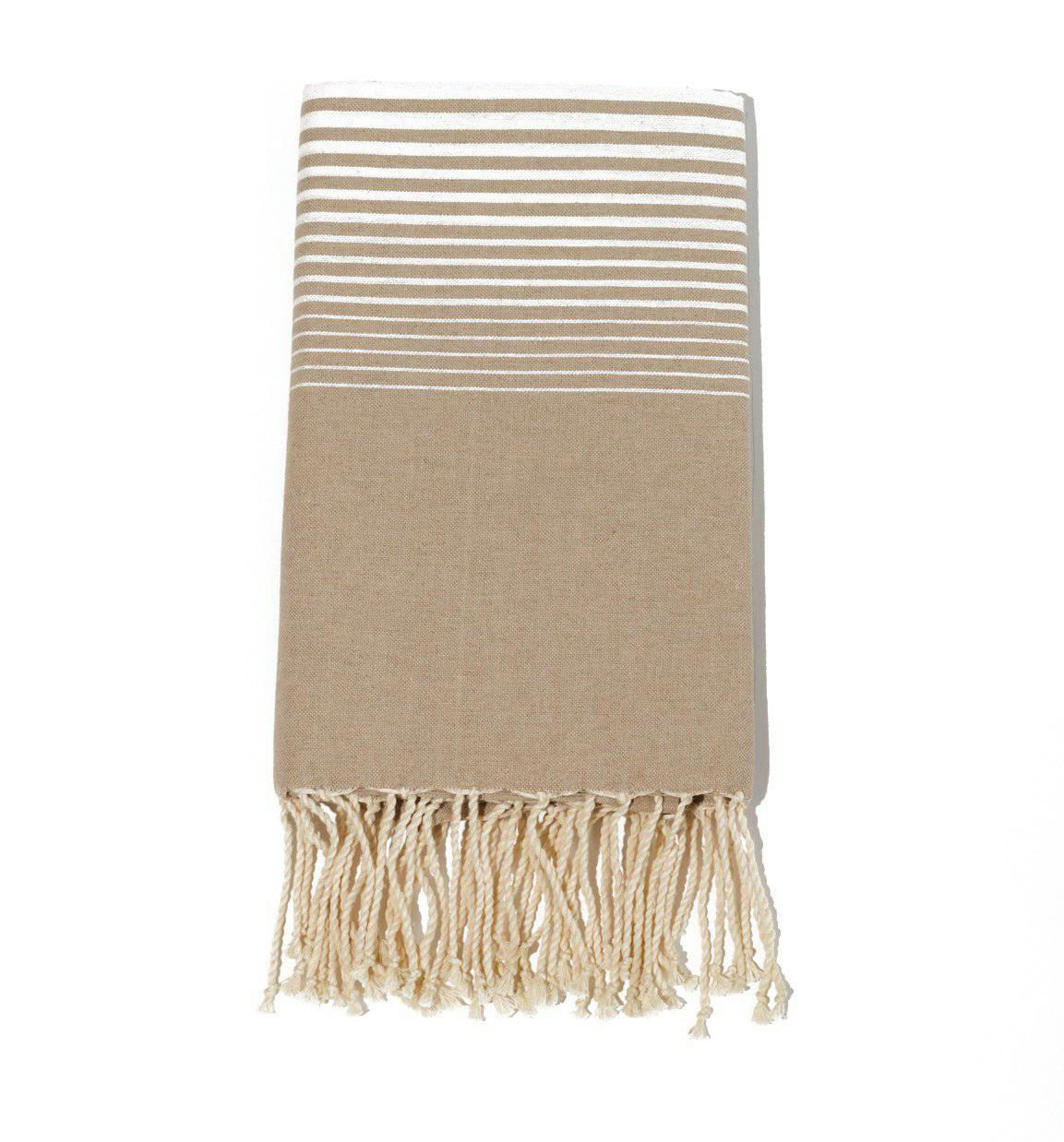 - Fouta en coton 100x200cm beige