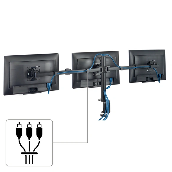 Monitorenarm »FULLMOTION«, schwarz, für alle TFT-/LCD-/LED-Monitore