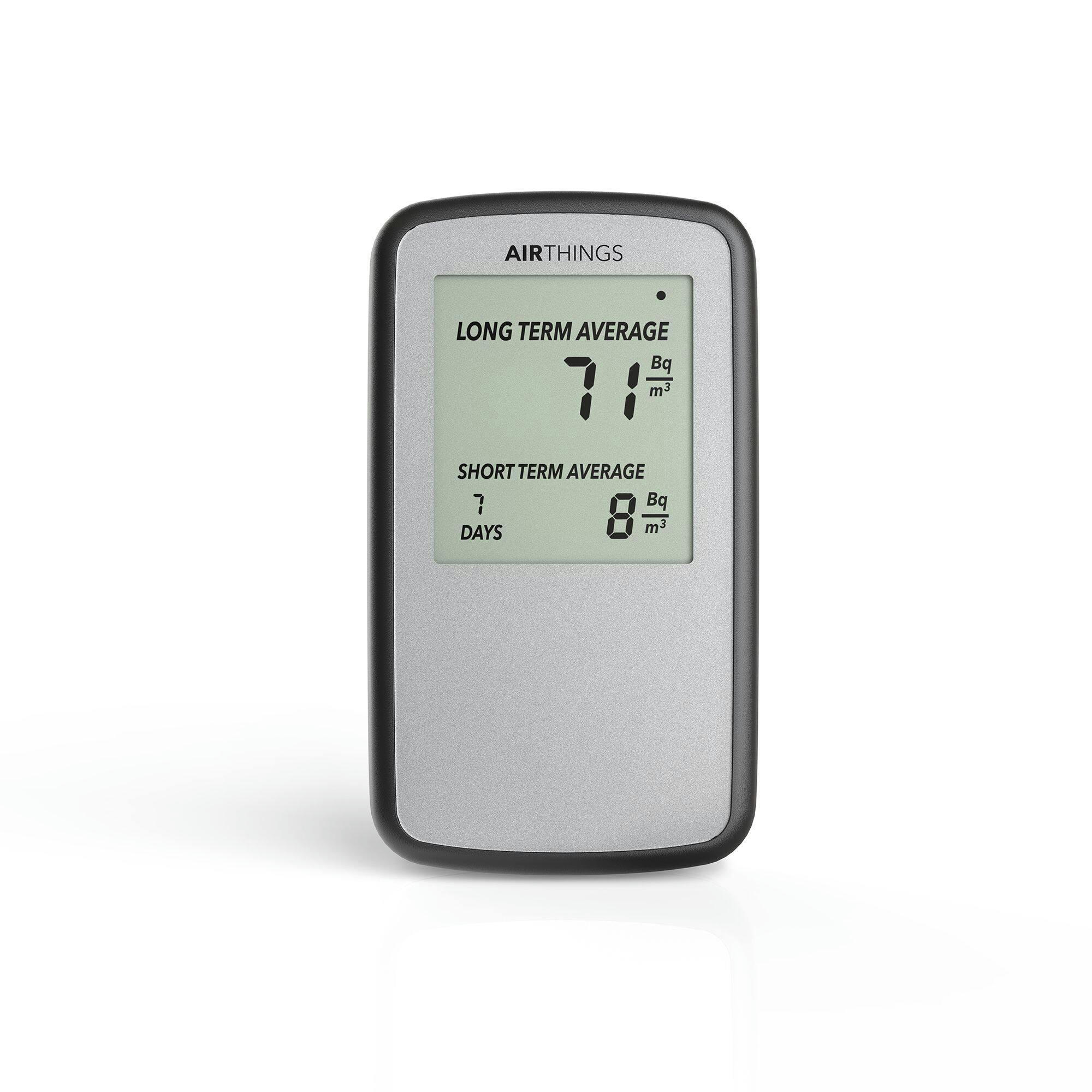 Airthings Corentium Battery-Operated Home Radon Detector w/ Digital LCD Display