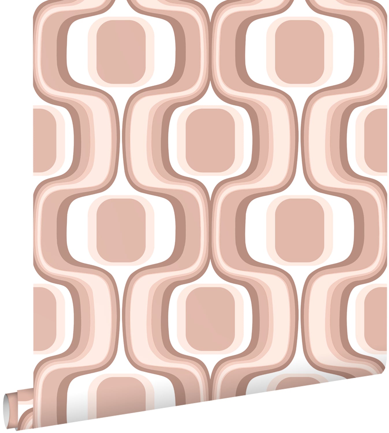 ESTAhome behang retro ornamenten terracotta roze - 50 x 900 cm - 131583