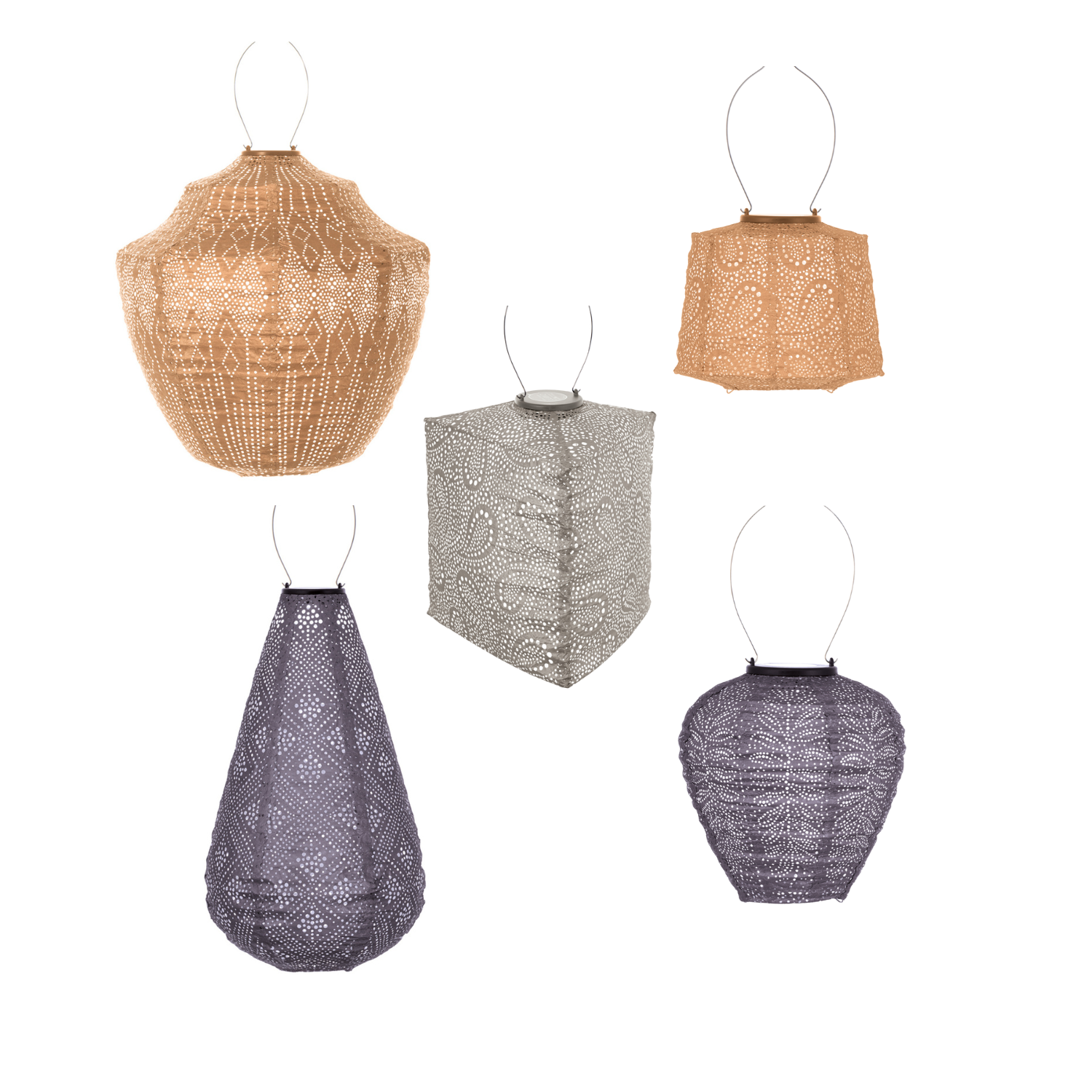 Lumiz solar lampion - lissabon set - 5 stuks