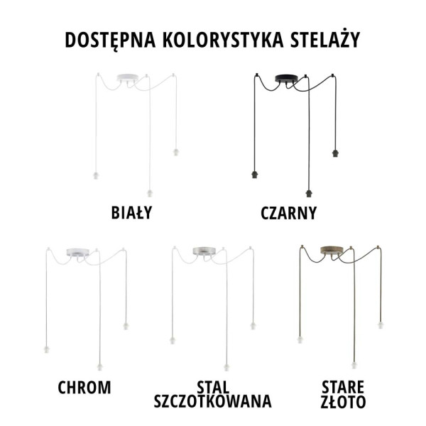 Oświetlenie sufitowe wiszące WAIKIKI W3 Biały - Beżowy