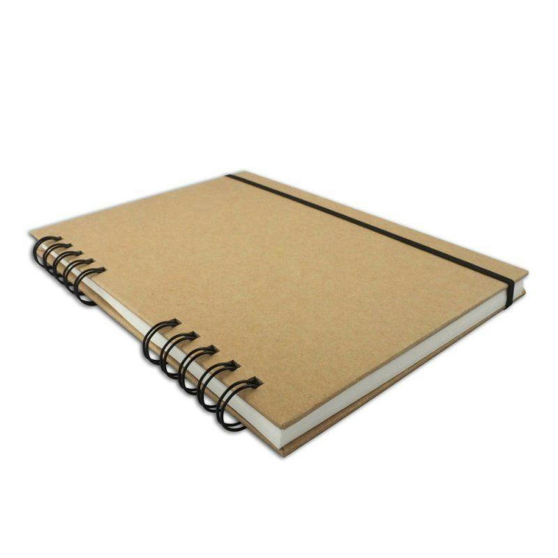 SPIRALE - Carnet à dessin 80 pages blanches avec spirale 15x21cm