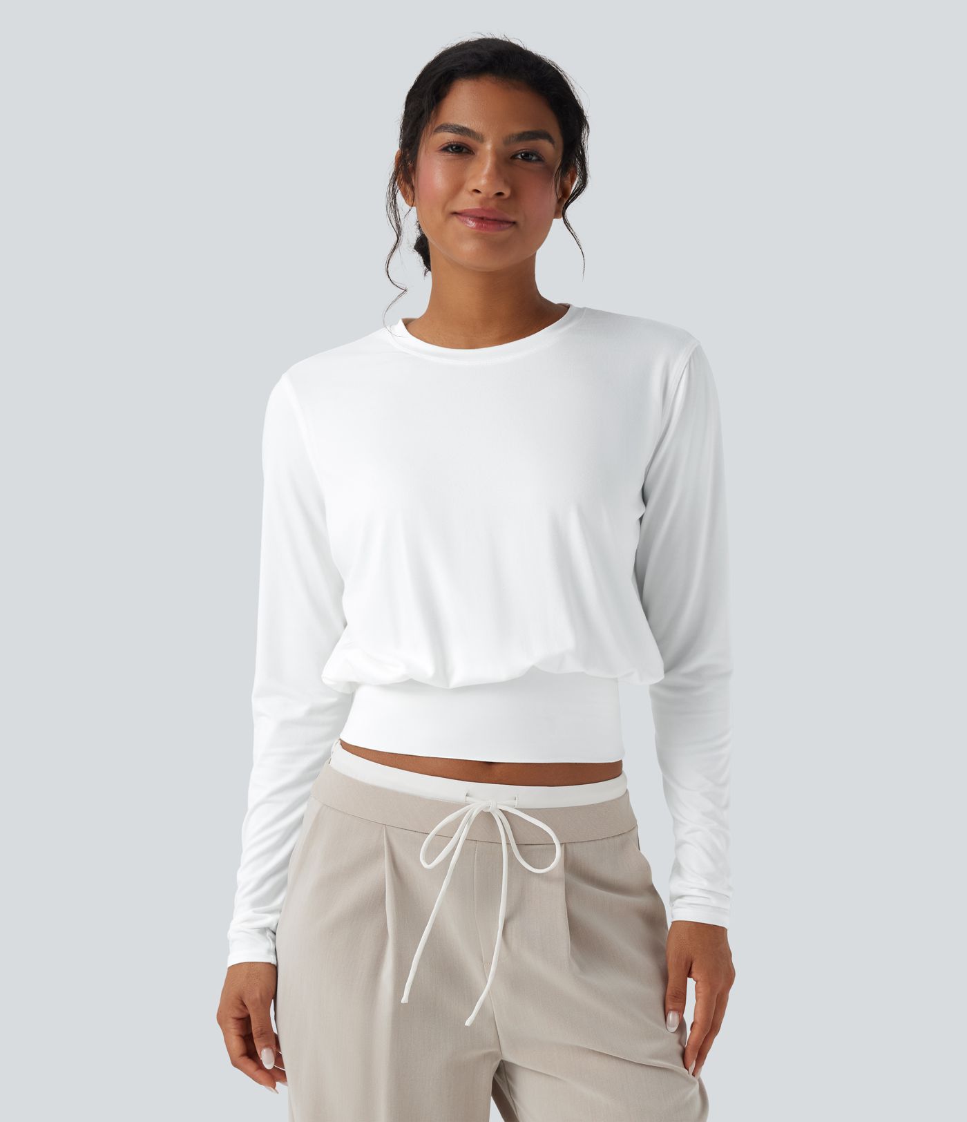 T-shirt de travail col rond manches longues