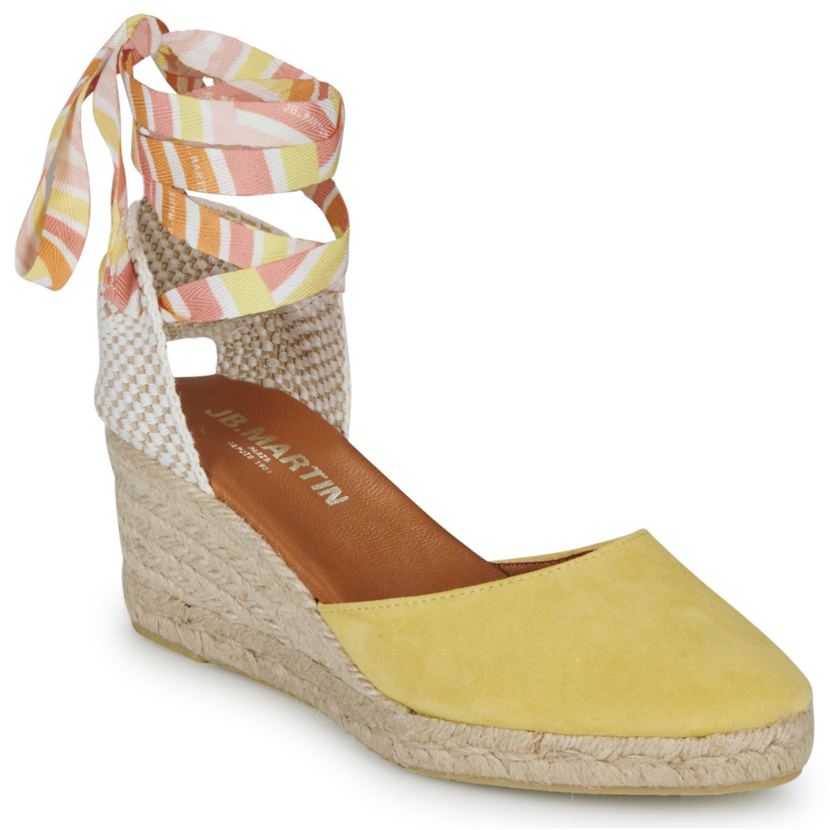 JB Martin - VISALIA - Velvet / Yellow / Lacets / Bonbon