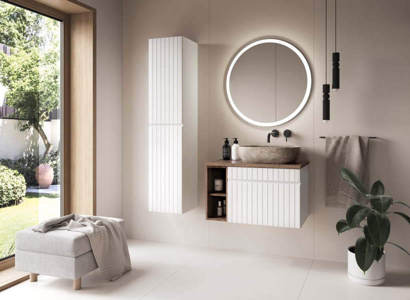 Lustro Venus Okrągłe 80 cm Led
