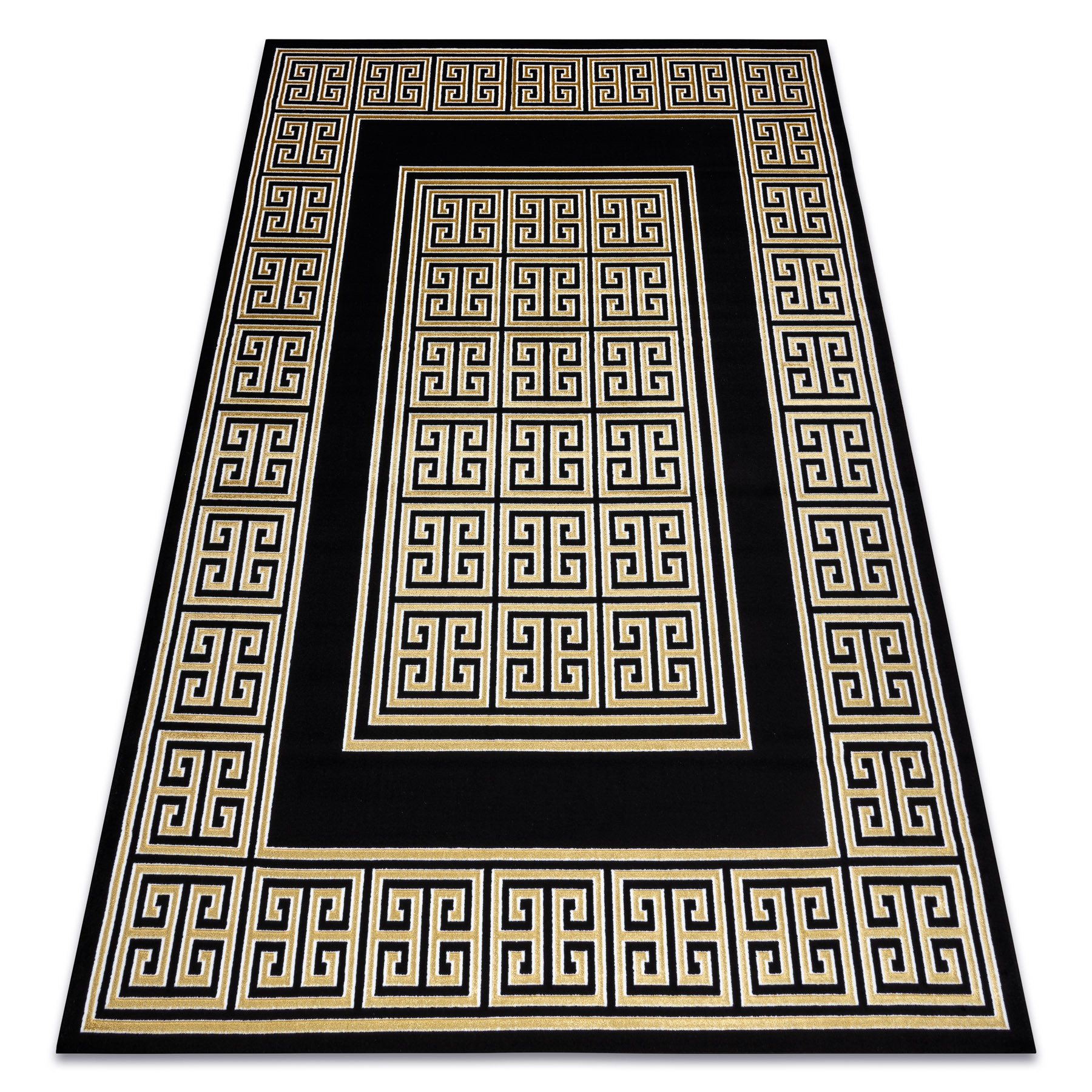 Dywan GLOSS nowoczesny6776 86 stylowy, ramka, grecki klucz 180x270 cm