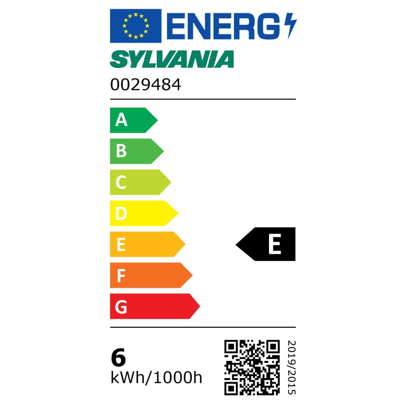 Ampoule flamme mate LED E14 blanc chaud 806 lm 6 W SYLVANIA