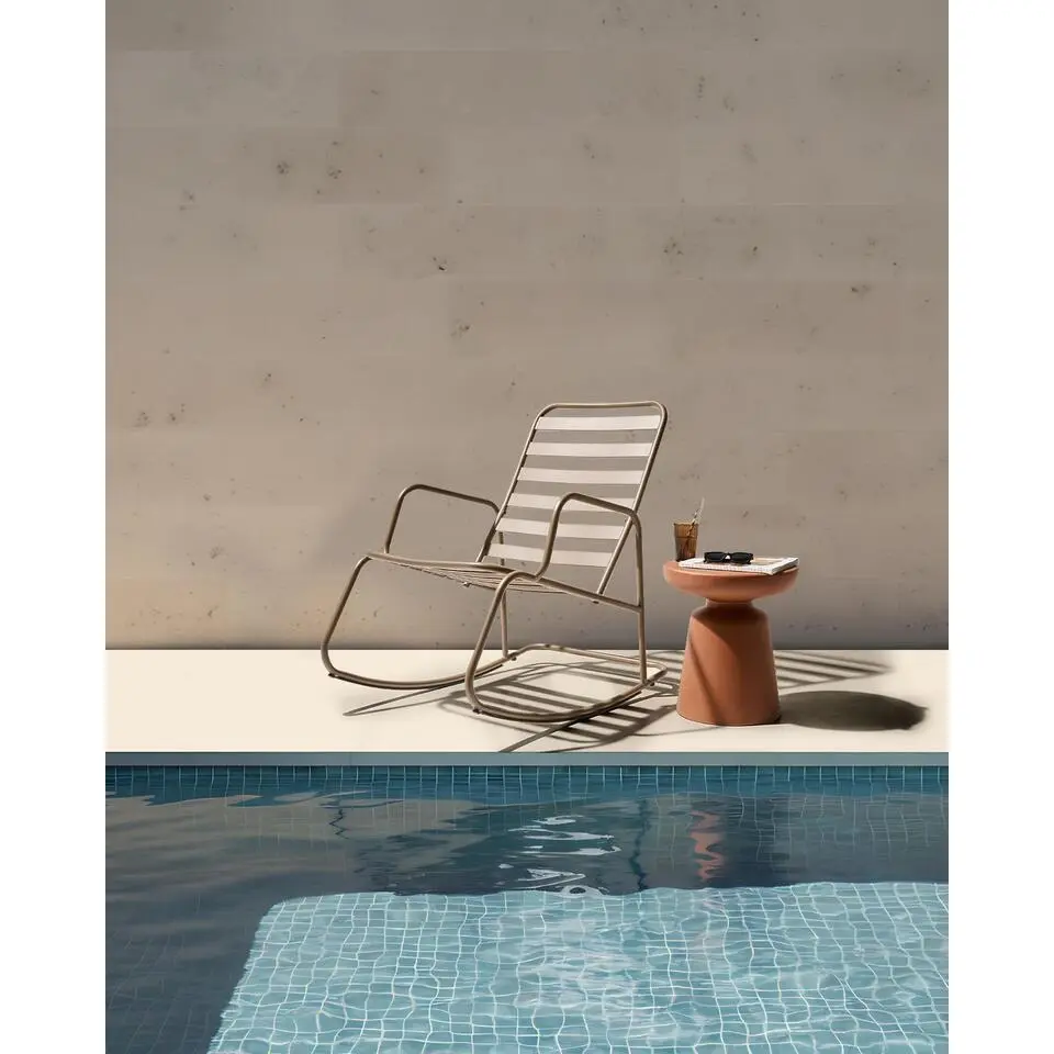 TURI - Schommelstoel - Taupe - Aluminium