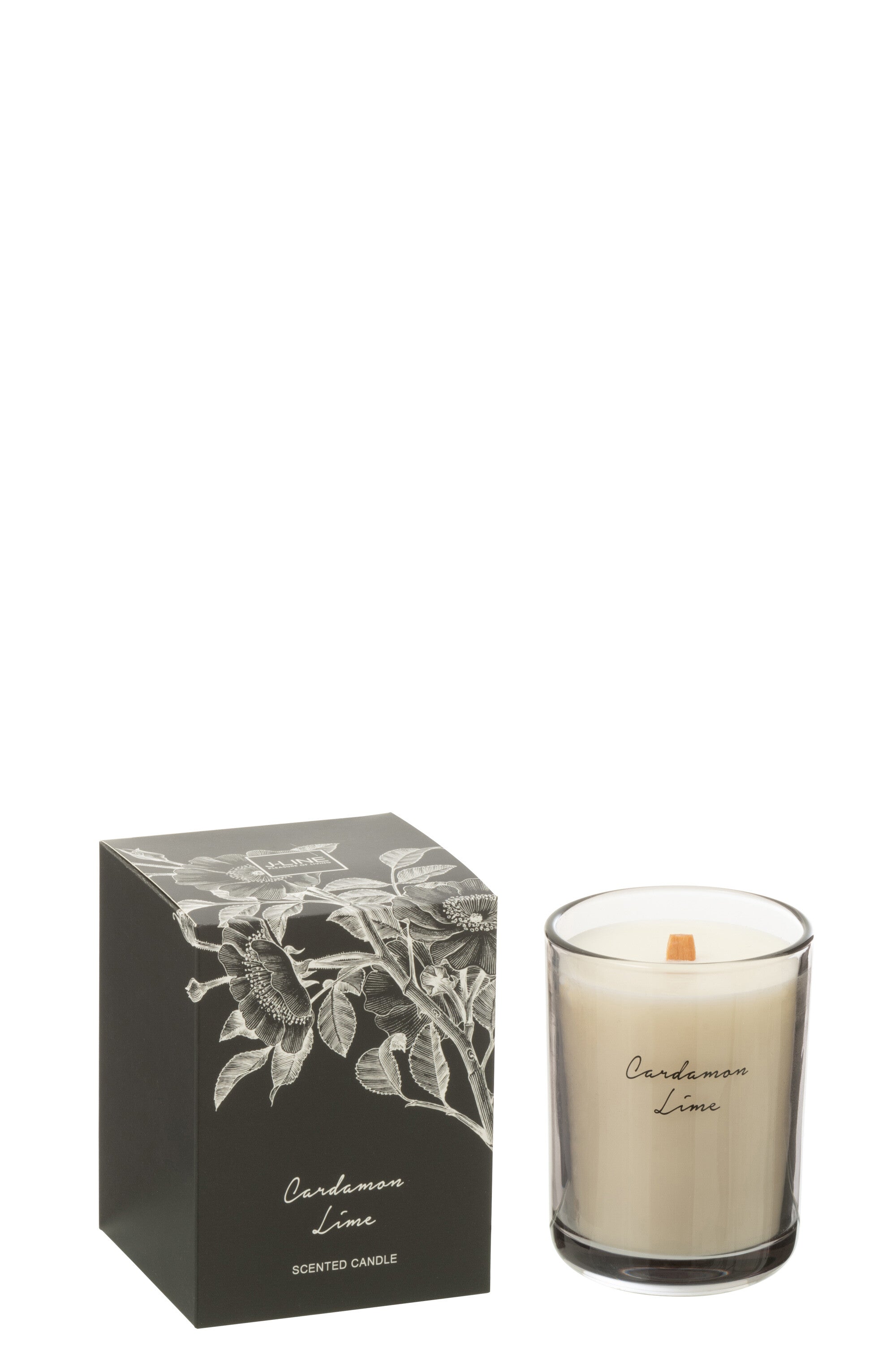 J-Line geurkaars Cardamom Lime - glas - large - 50U