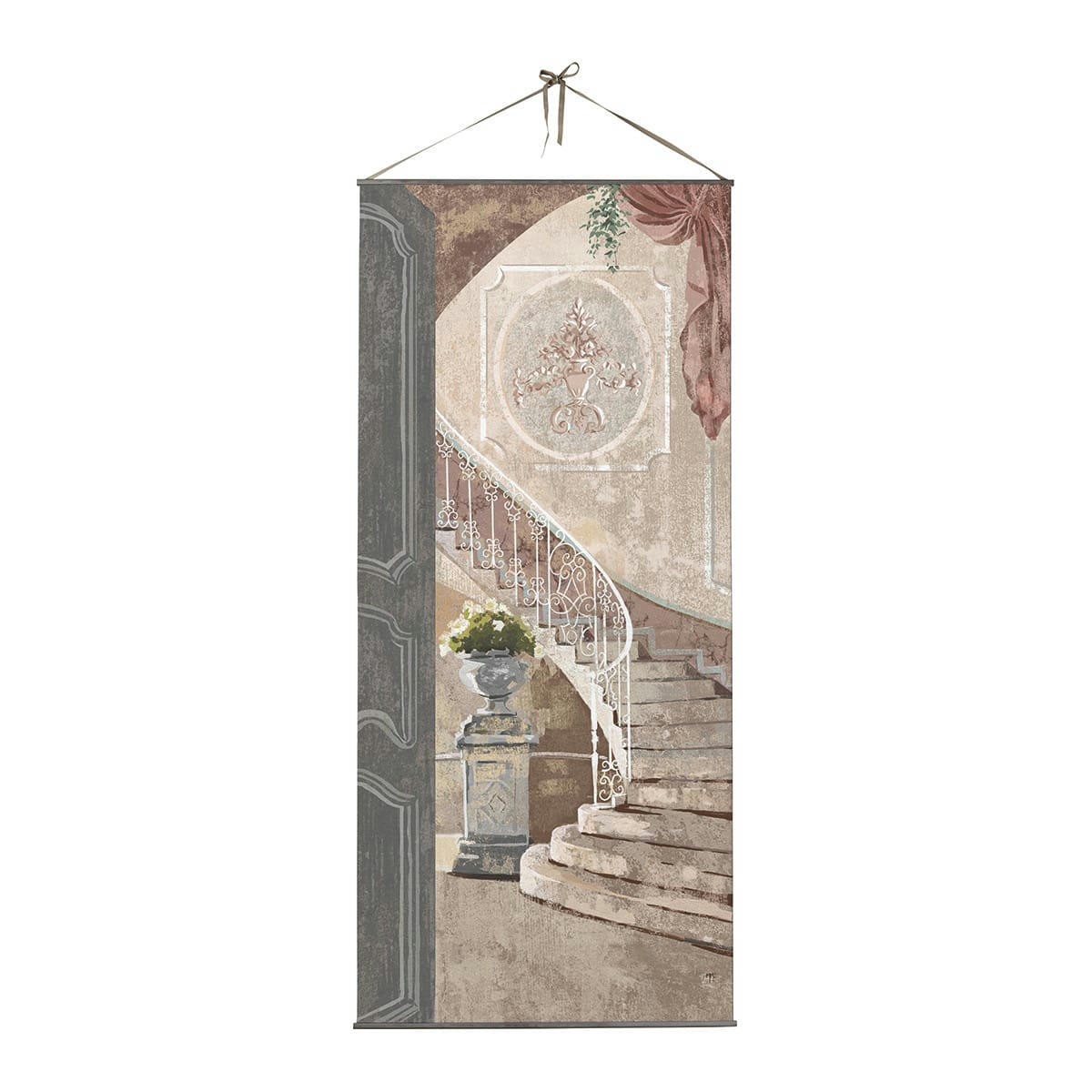 PALAZZO BELLO - Toile trompe-l'œil Marches du Palais 90x200cm