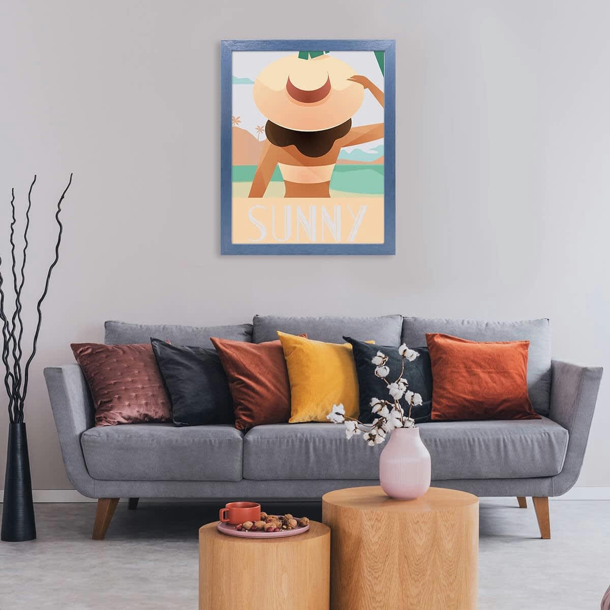 TUTTI FRUTTI - Cadre photo Tutti Frutti myrtille 40x50 cm bois reconstitué fsc