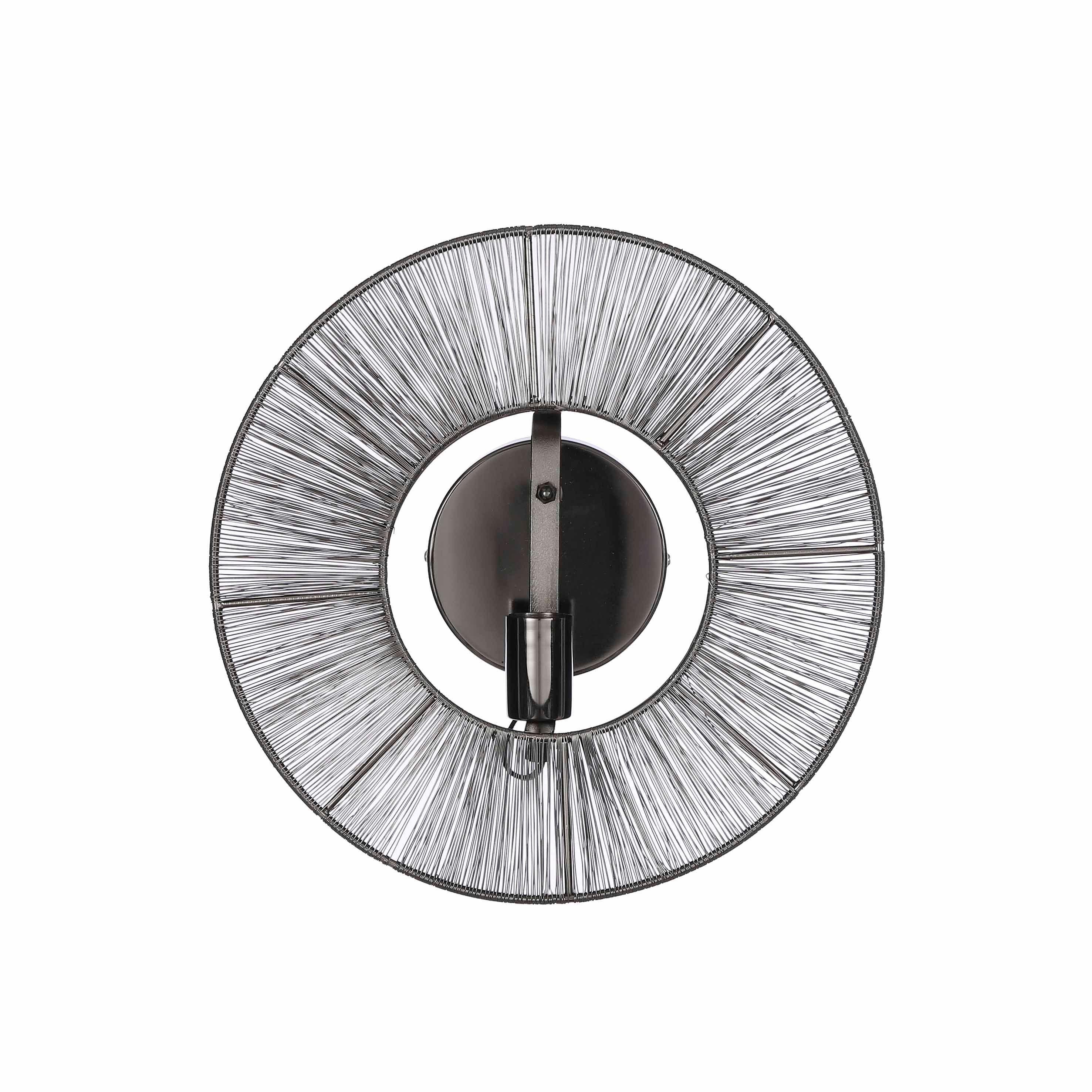 Mica Decorations Bodil Wandlamp Ø40 cm Zwart