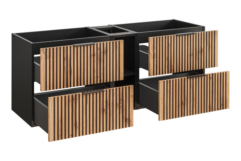 Zestaw 140: 2 x szafka pod umywalkę 60 cm   regał XILO