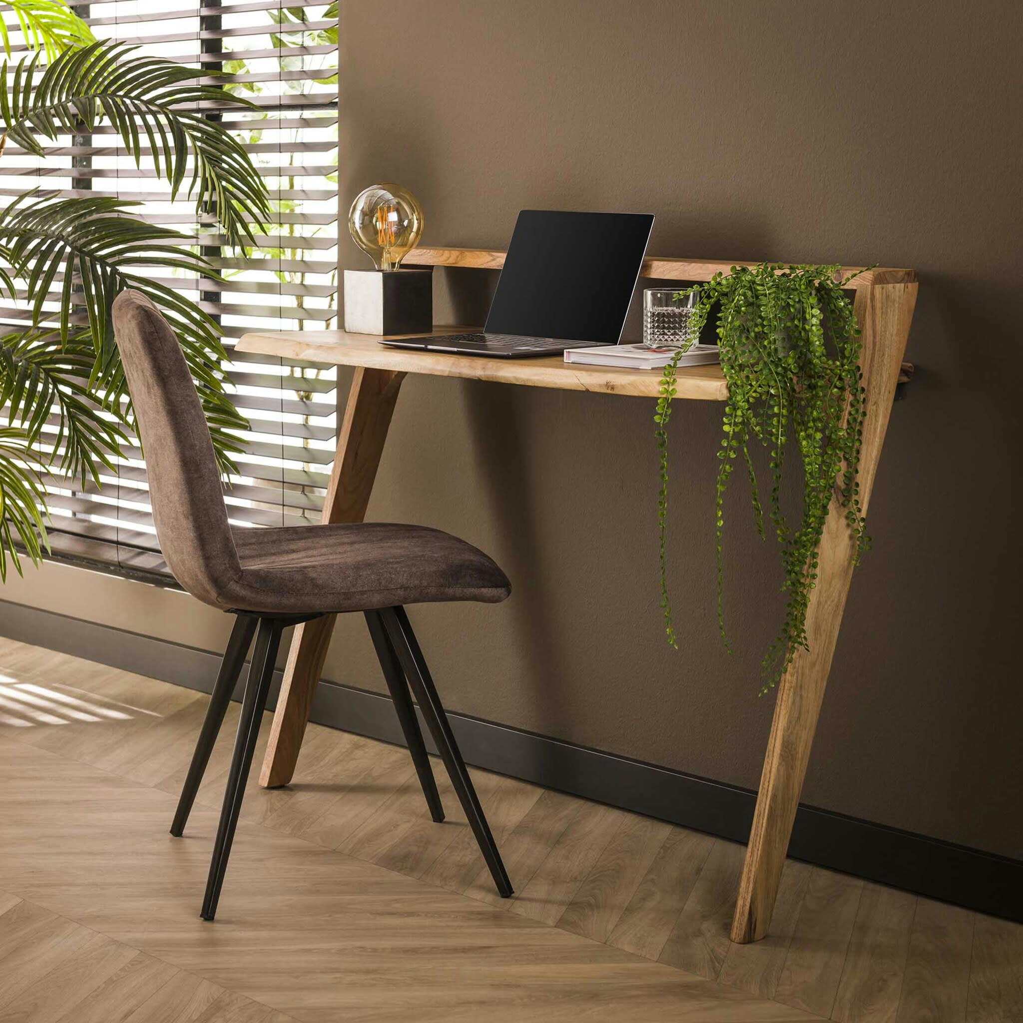 - Bureau en bois massif naturel