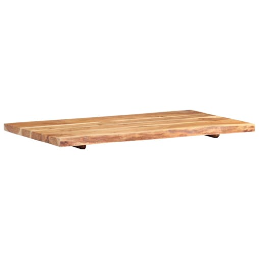 NNEVL Bathroom Vanity Top Solid Acacia Wood 100x55x3.8 cm