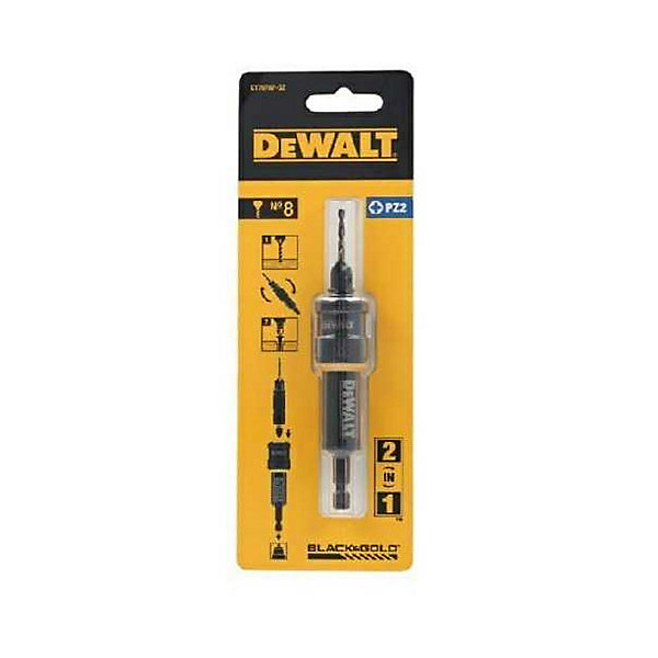 Dewalt - Ensemble Mèche à fraiser motif/style 2-en-1 Noir (8 mm)