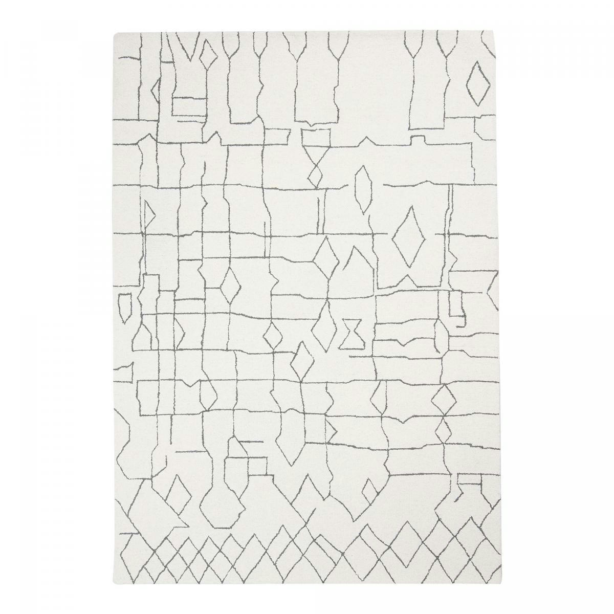 BERLI - Tapis salon ecru 160x230