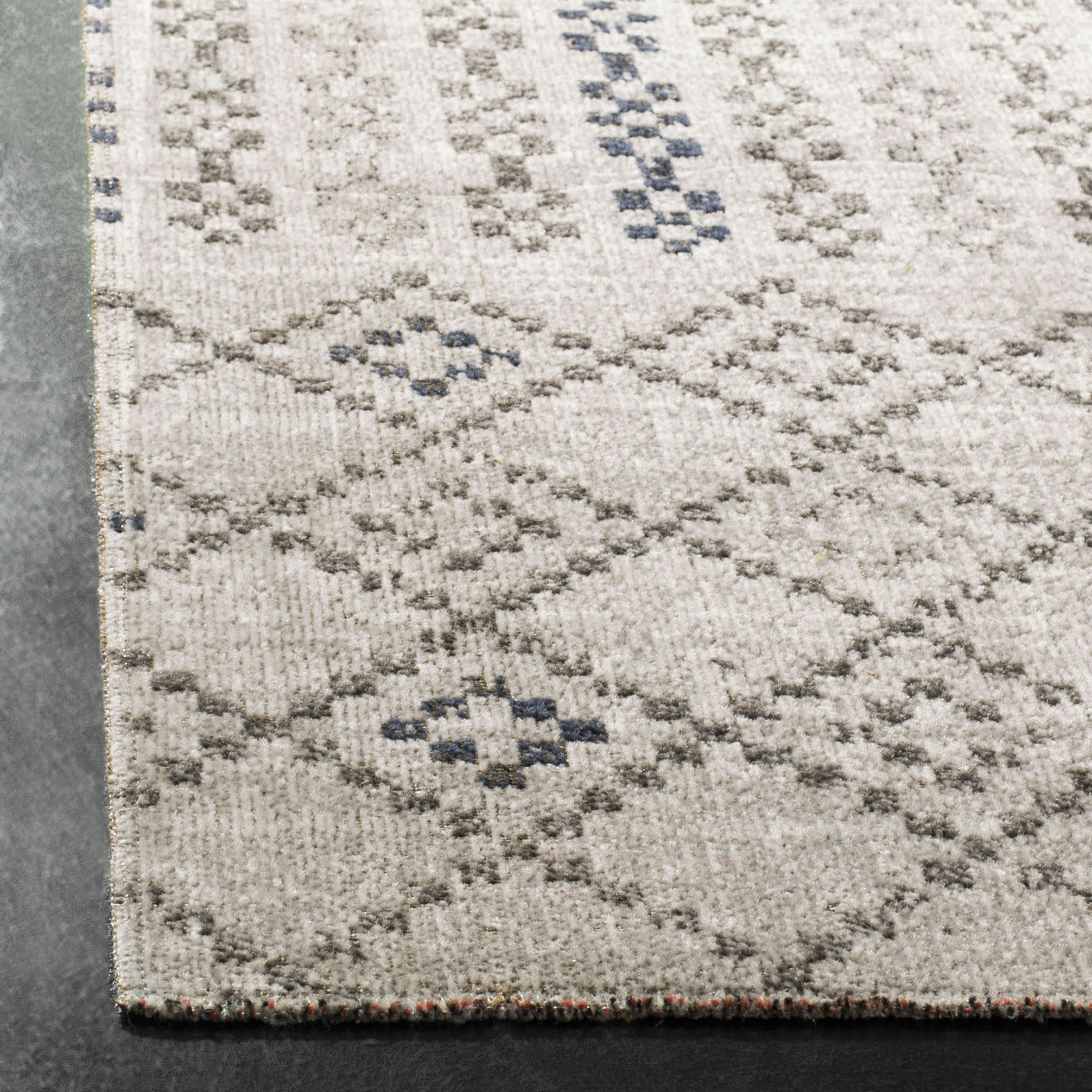 MONTAGE - Tapis interieur & exterieur en gris & gris charbon, 91 x 152 cm