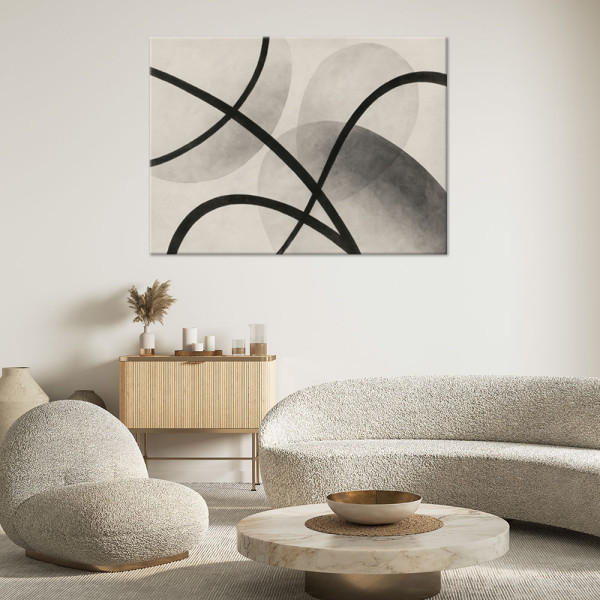Feeby Obraz do salonu, Abstrakcja Geometryczna Pastele 60x40