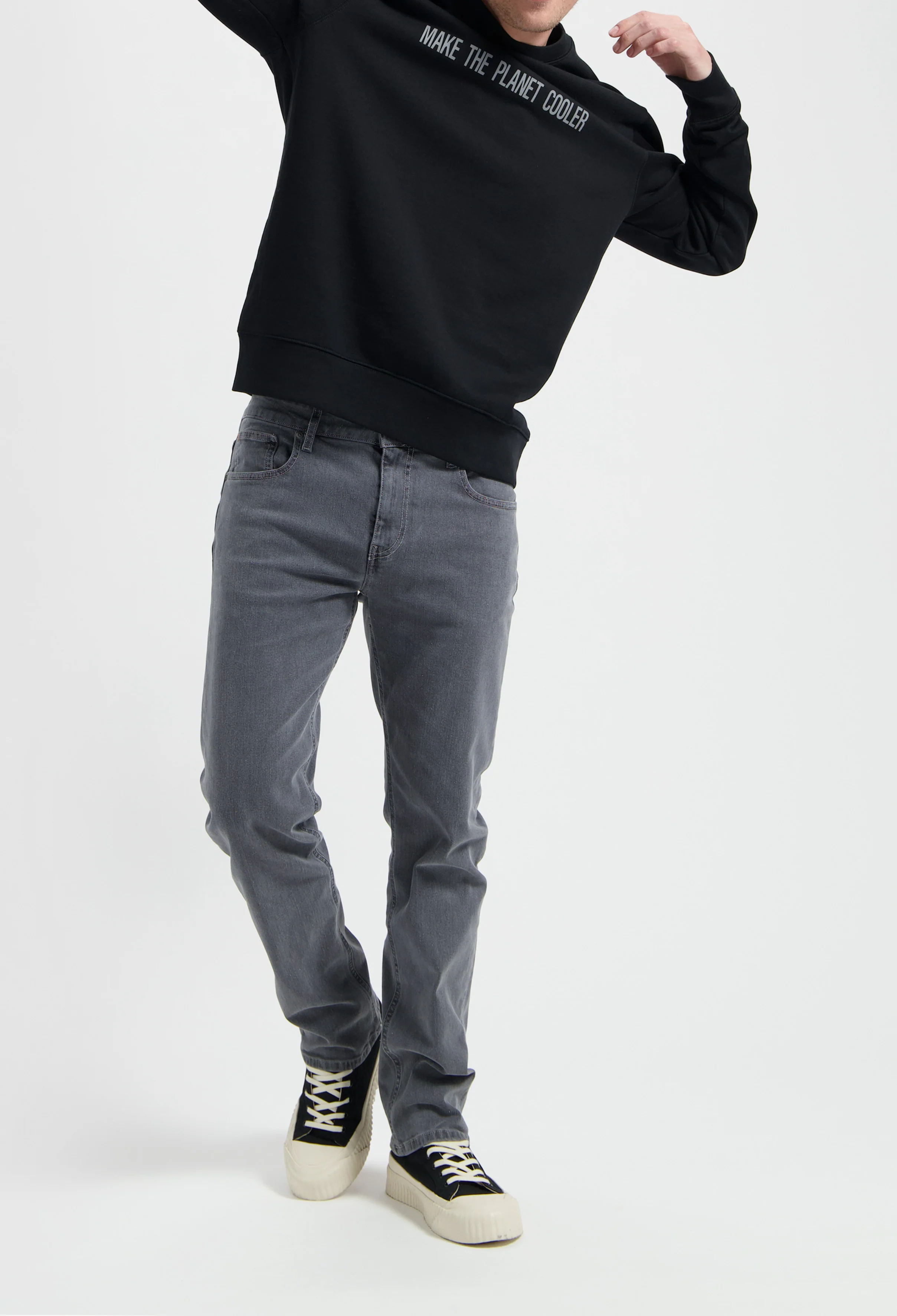 Bryce Mid Straight - Light Grey