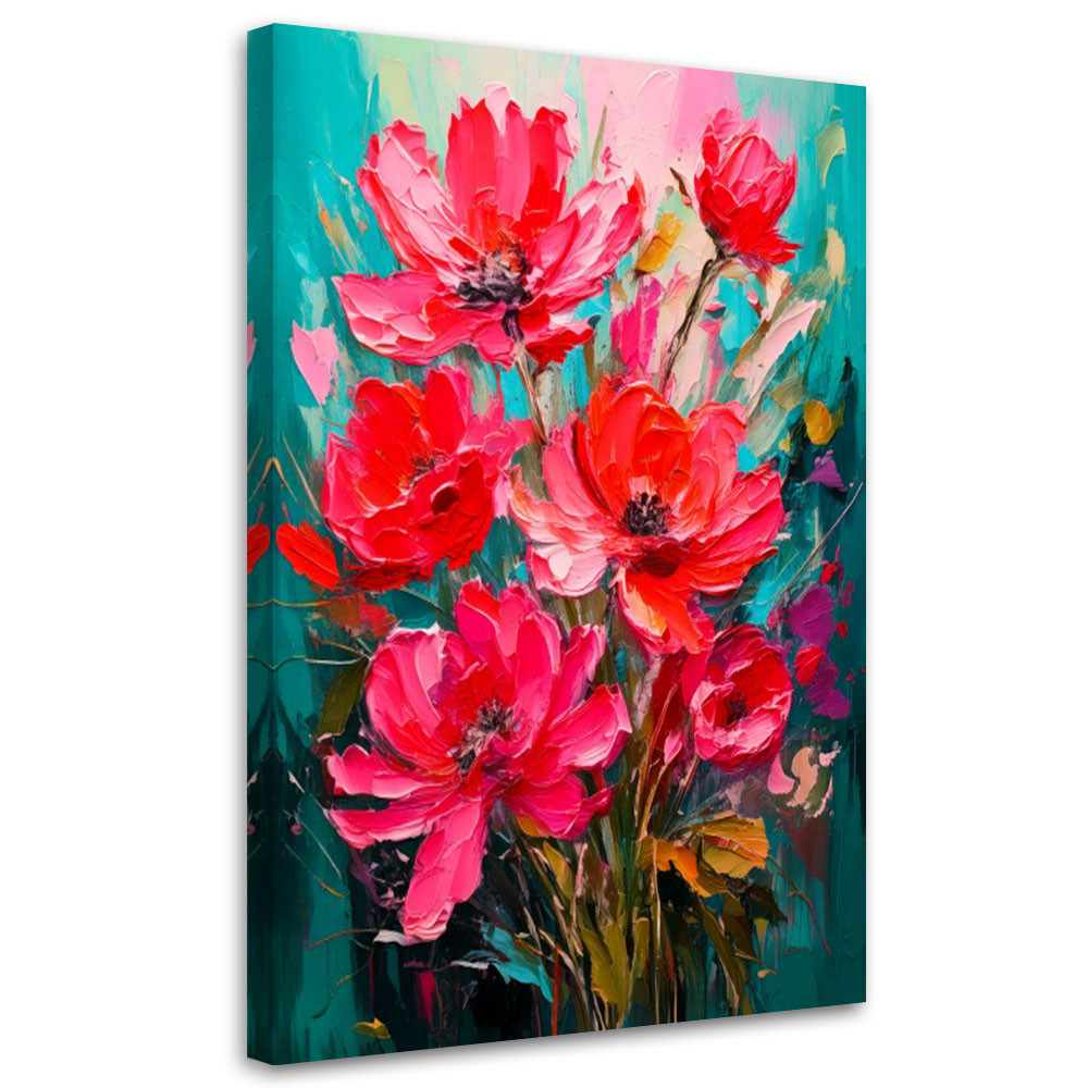 Feeby Obraz na płótnie, Kwiaty Natura Akwarela 40x60