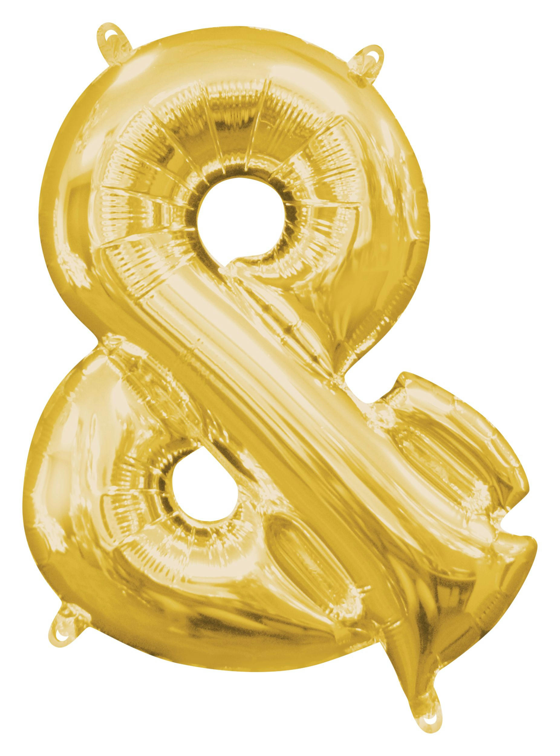 Ampersand Satin Foil Balloon, Assorted Colours, 11x14-in, Air-Filled for Birthday/Graduation/Baby Shower/Wedding/Prom