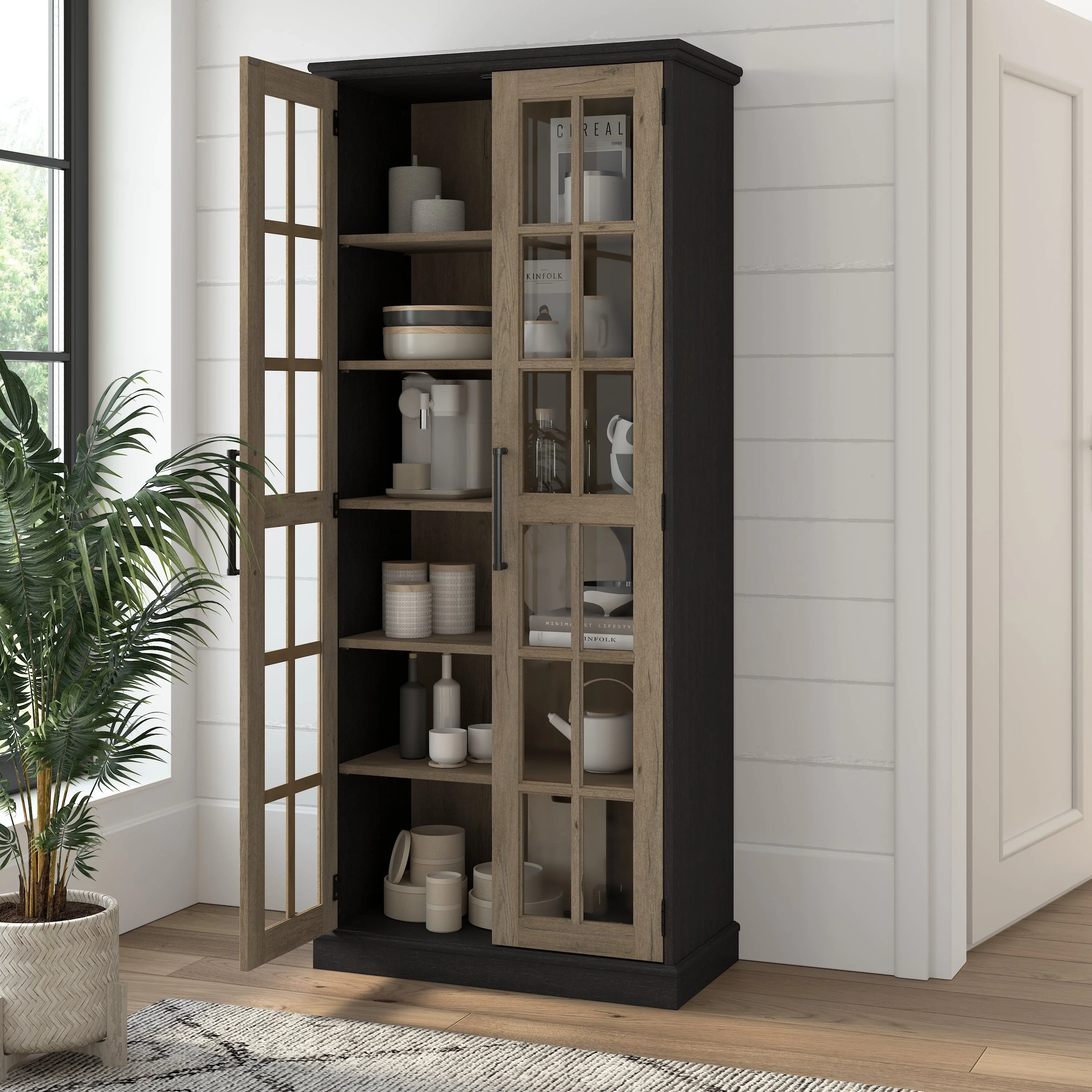 Westbrook Curio Cabinet with Glass Doors by Bush Furniture