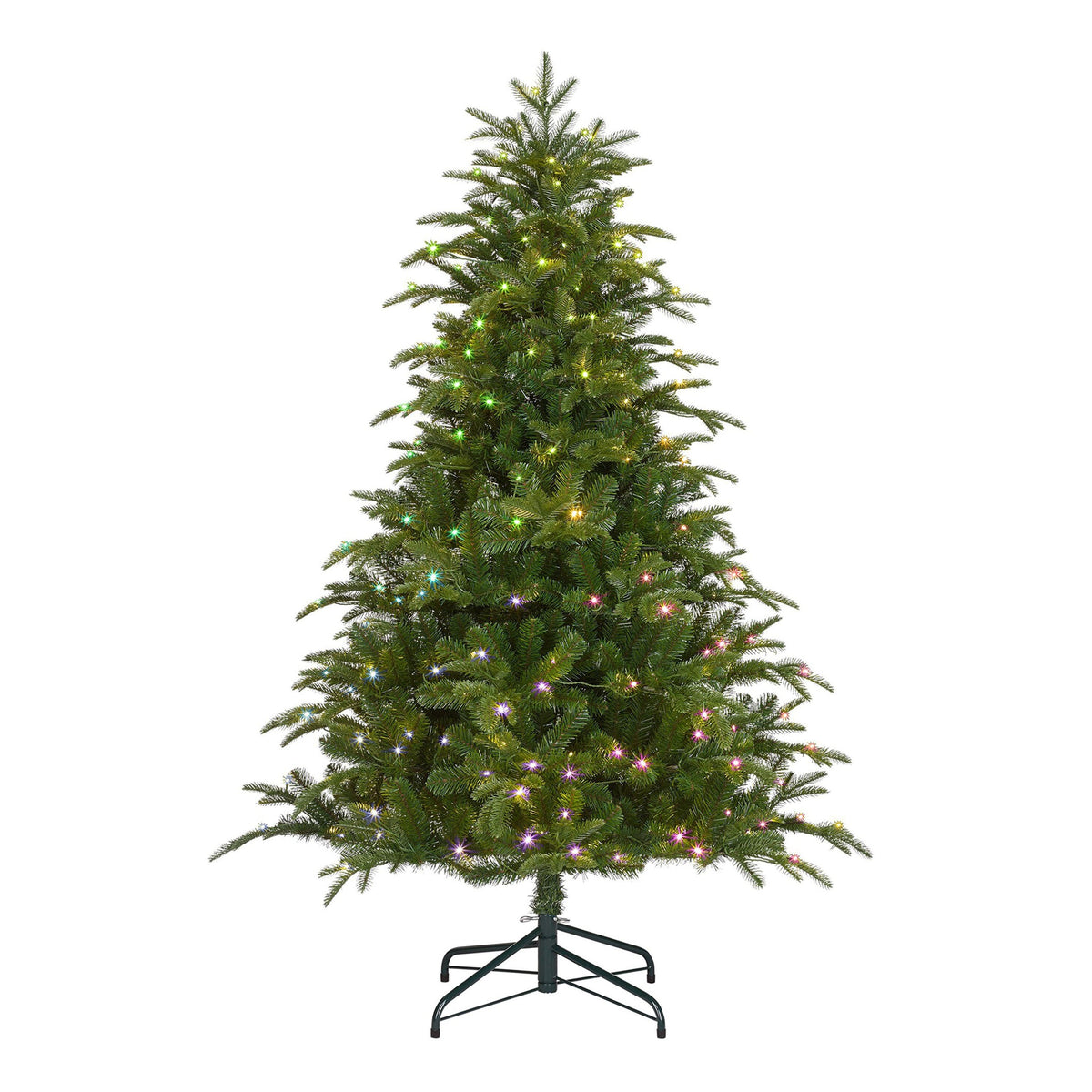 Black Box Trees Smart lighting Nestow Kunstkerstboom - H155 x Ø107 cm - Groen
